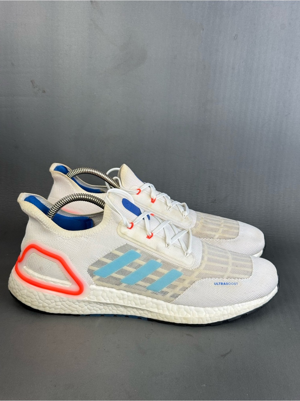 Adidas Ultraboost Summer.RDY "White Blue Orange" shoes men’s size 10